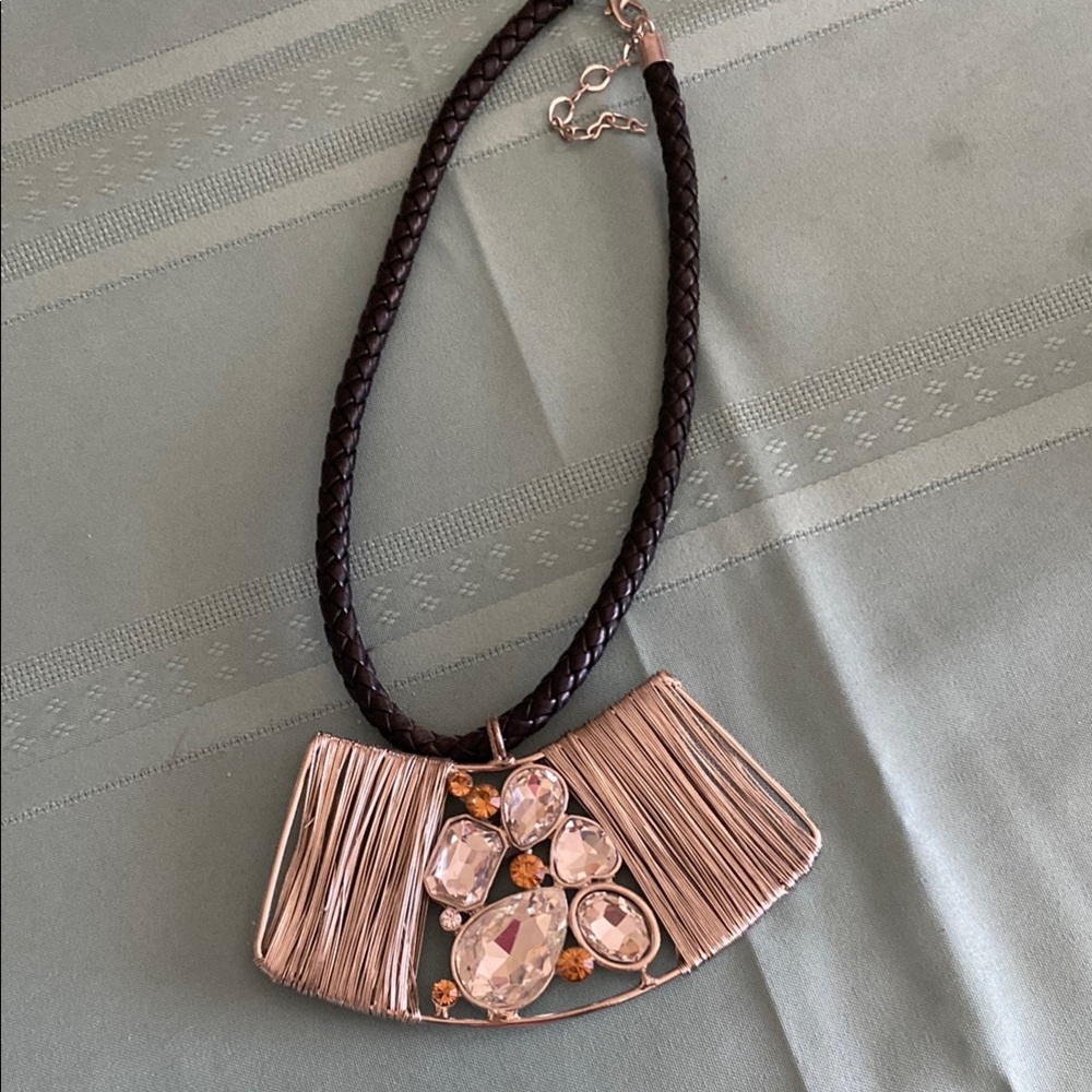 Elegant Silver and Black Necklace